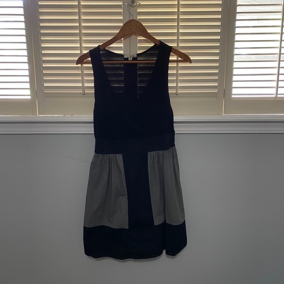 Grey & Black Colorblock dress jersey top - Picture 3 of 9